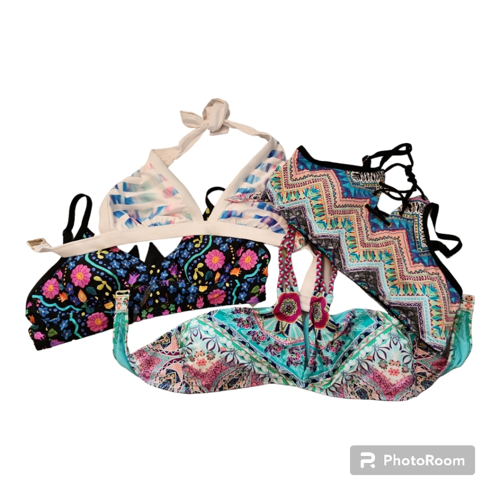 Bundle of NEW swim tops name brands